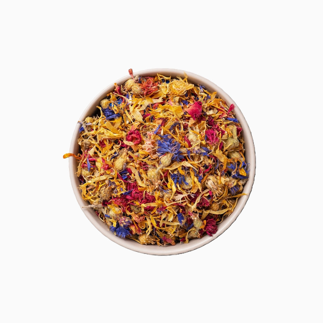 Fleurs séchées comestibles - Décoration pour repas