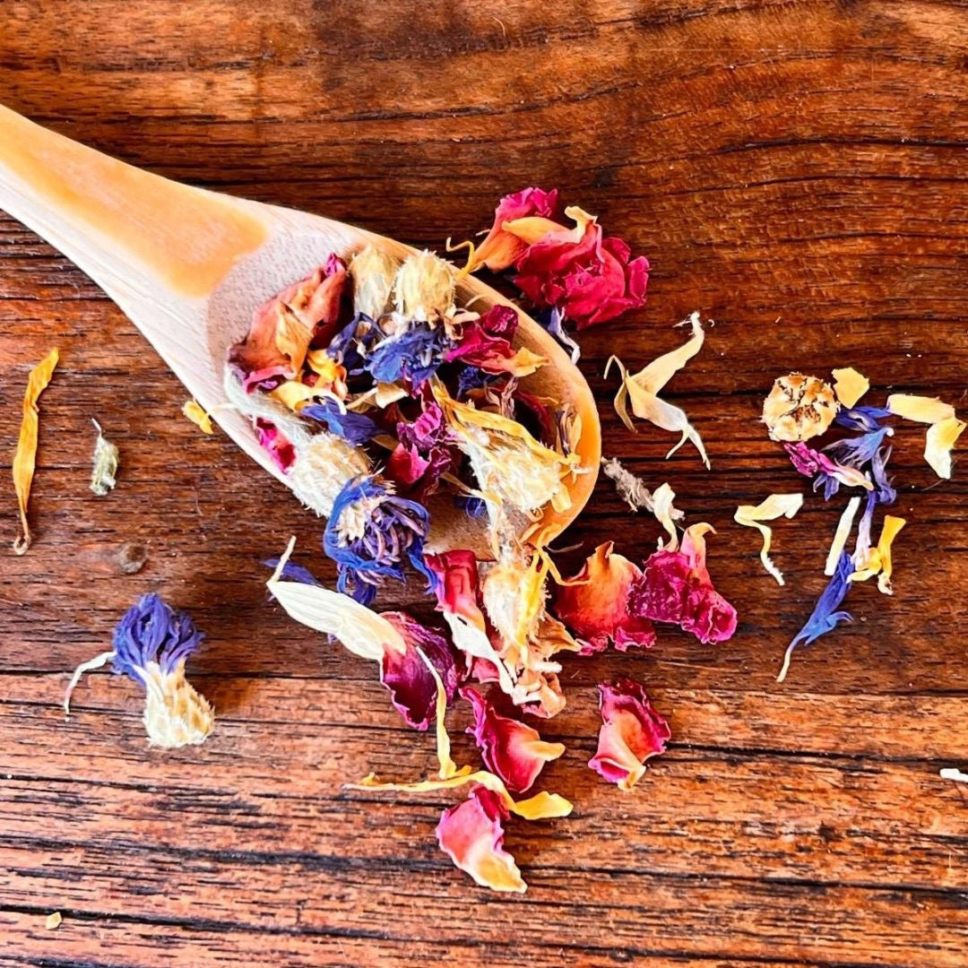 Fleurs séchées comestibles - Décoration pour repas