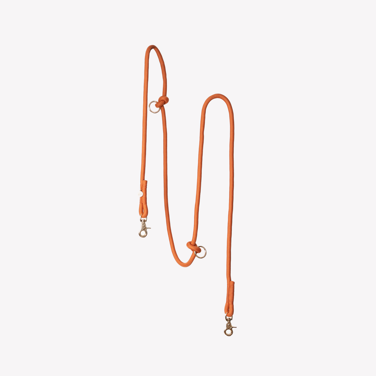 Laisse mains libres en nylon - Terracotta