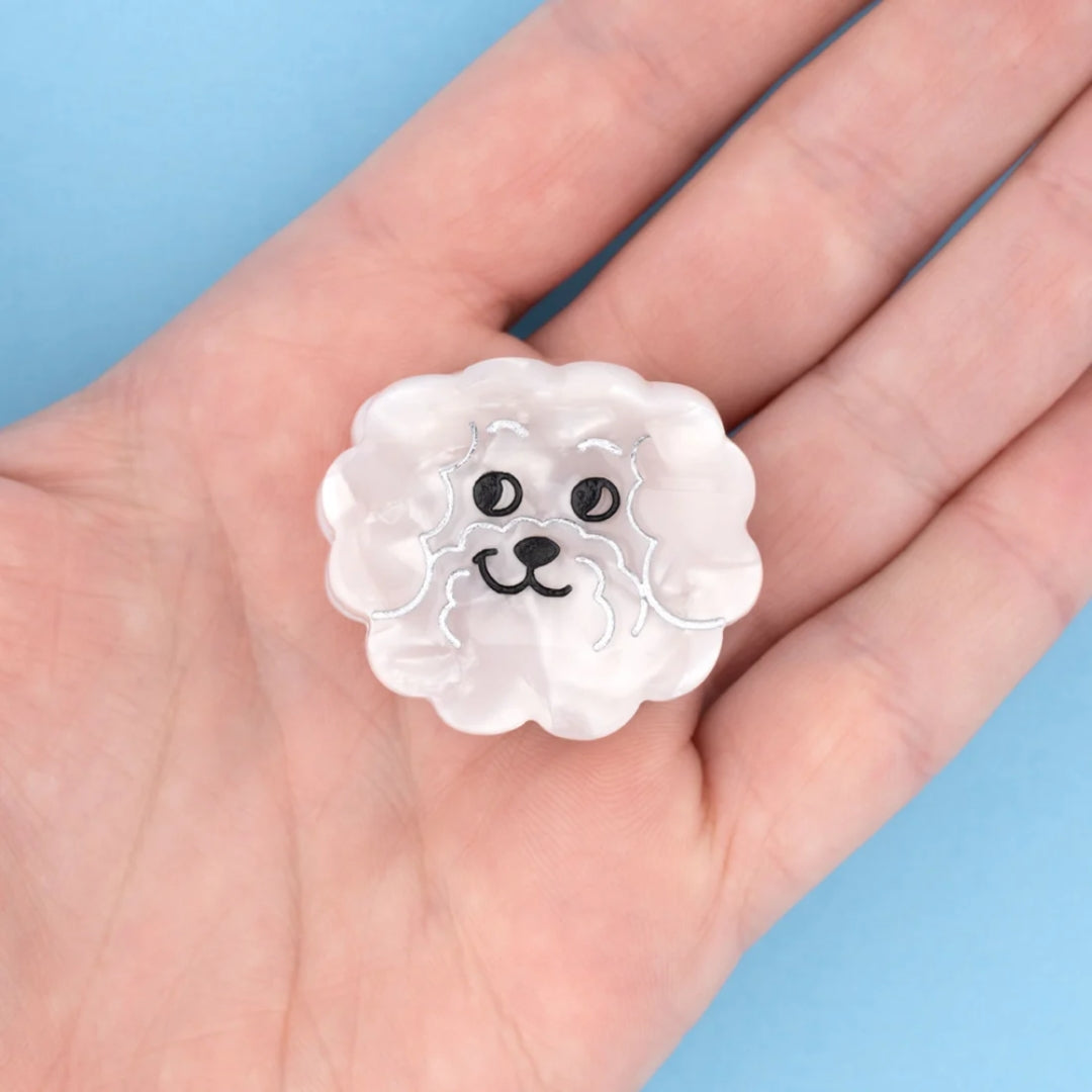 Mini pince à cheveux - Bichon
