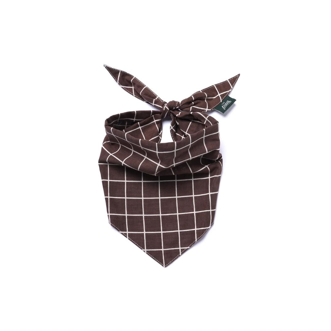 Bandana à Carreaux - Marron