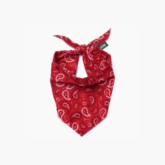 Bandana Motif Cachemire - Rouge