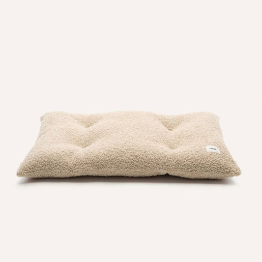Coussin de lit en bouclette beige - Bela