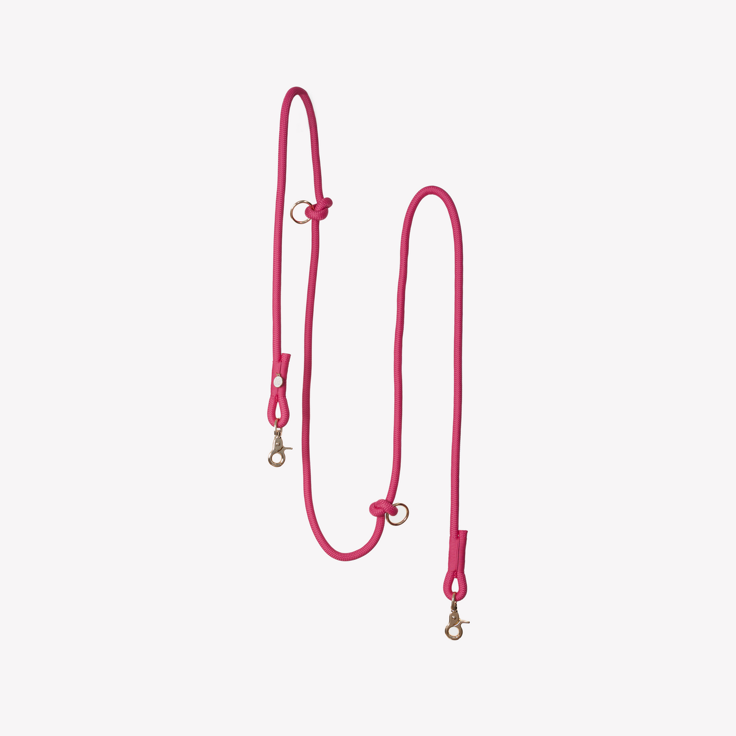 Laisse mains libres en nylon - Magenta