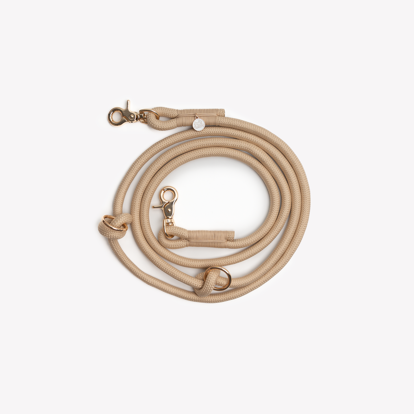 Laisse mains libres en nylon - Tan