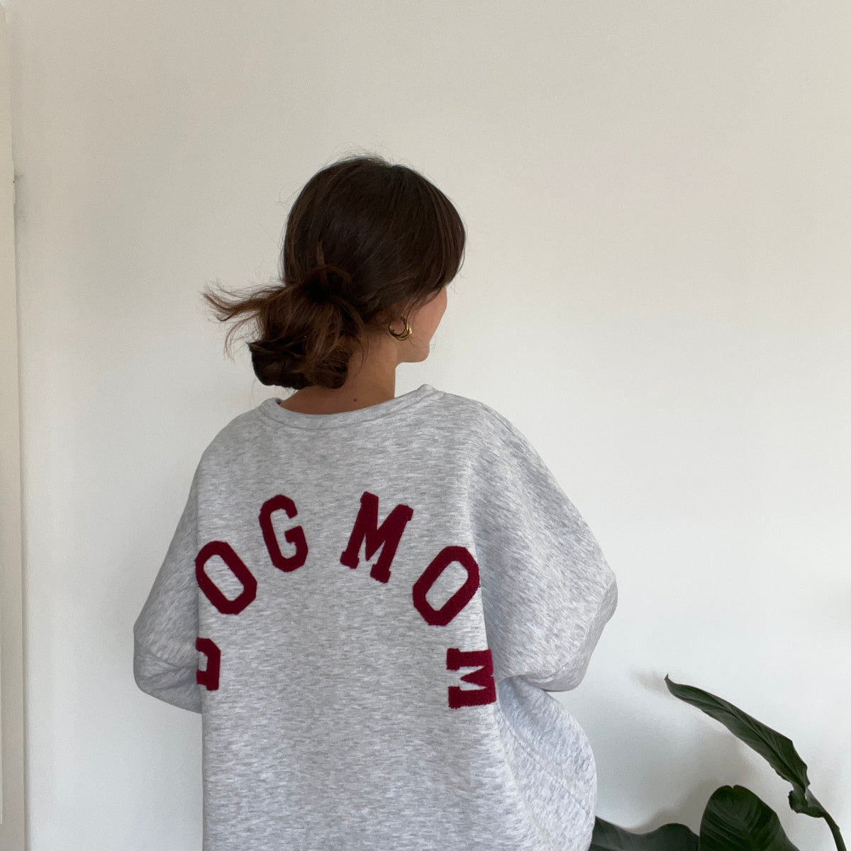 Pull DOGMOM - Gris & Bordeaux