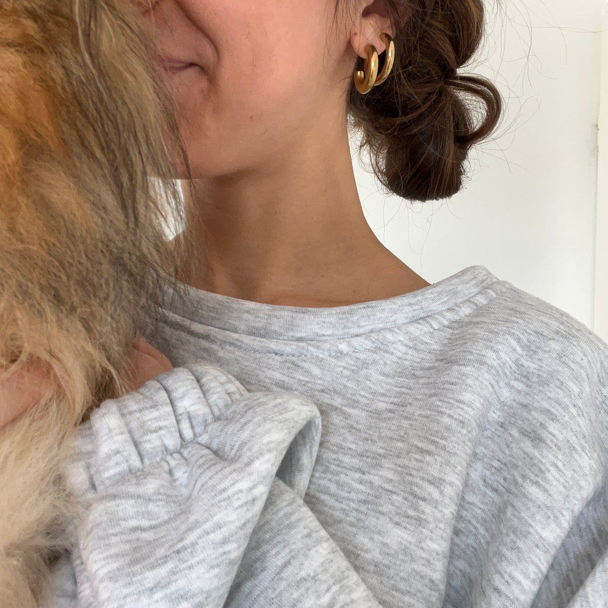 Pull DOGMOM - Gris & Bordeaux