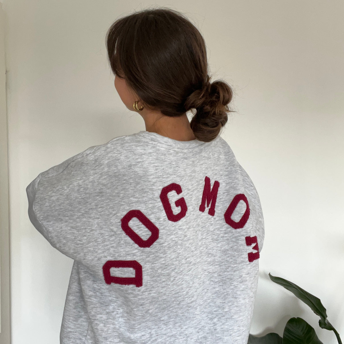 Pull DOGMOM - Gris & Bordeaux