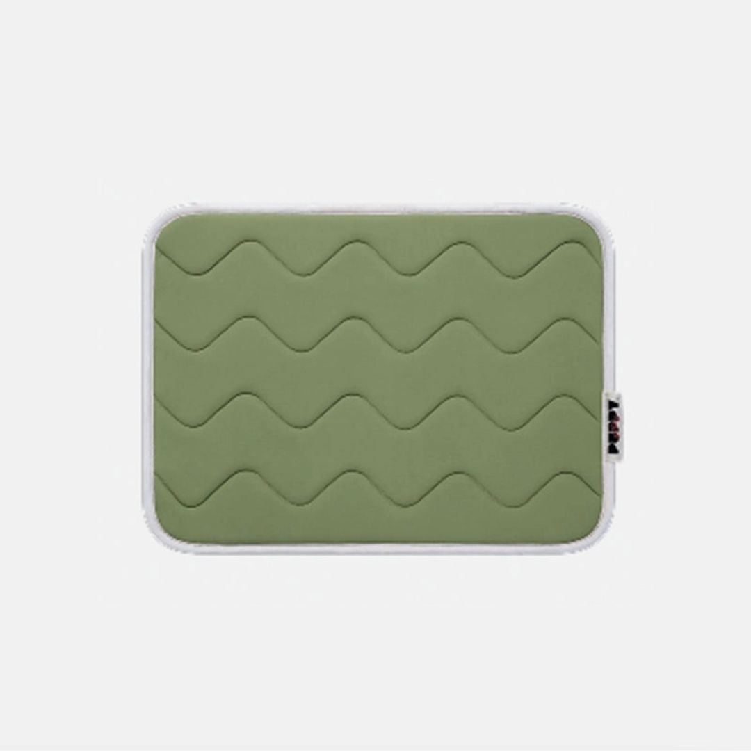 Tapis rafraîchissant à mémoire de forme - Kaki