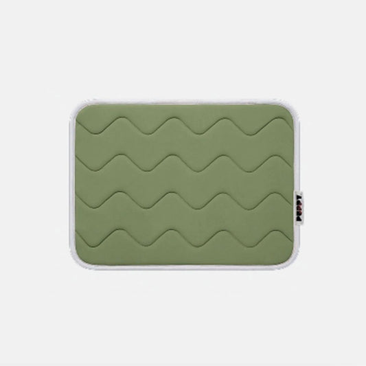 Tapis rafraîchissant à mémoire de forme - Kaki