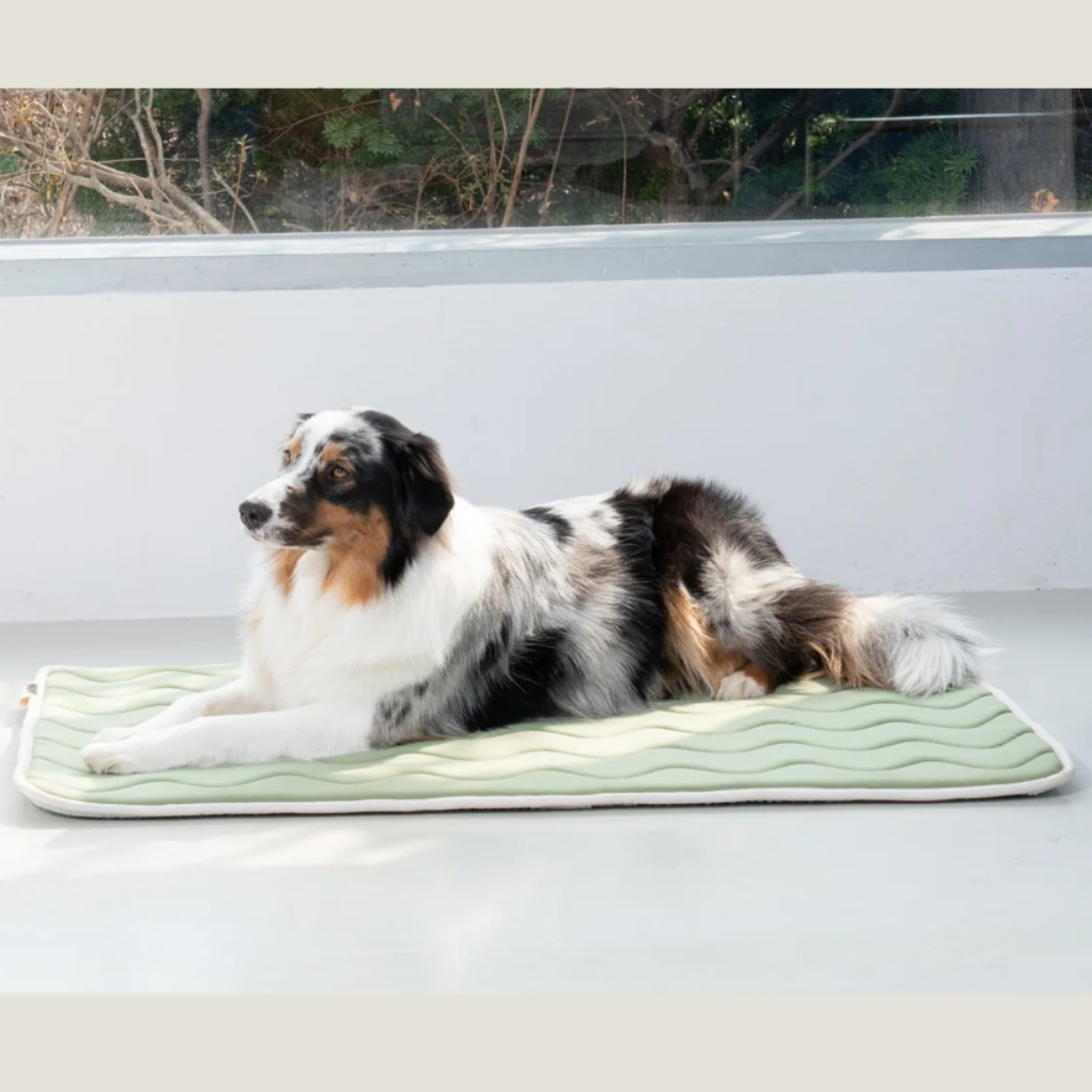 Tapis rafraîchissant à mémoire de forme - Kaki