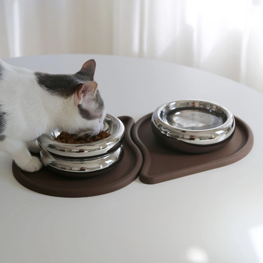 Tapis de gamelle Drop - Chocolat