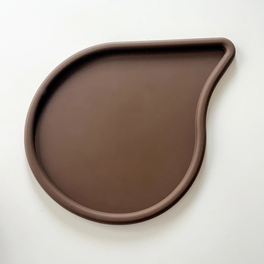Tapis de gamelle Drop - Chocolat